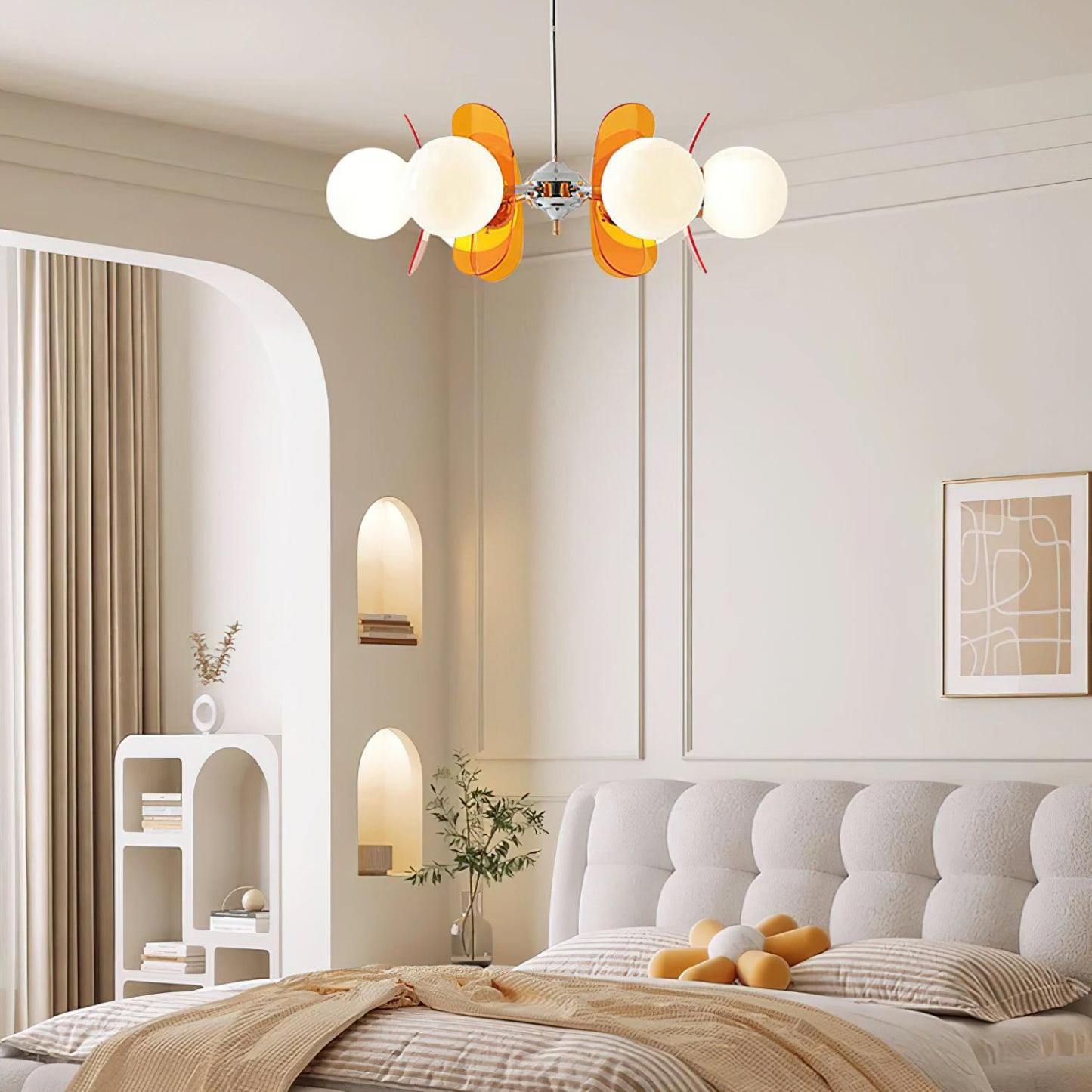 Halo Globe Sputnik Chandelier