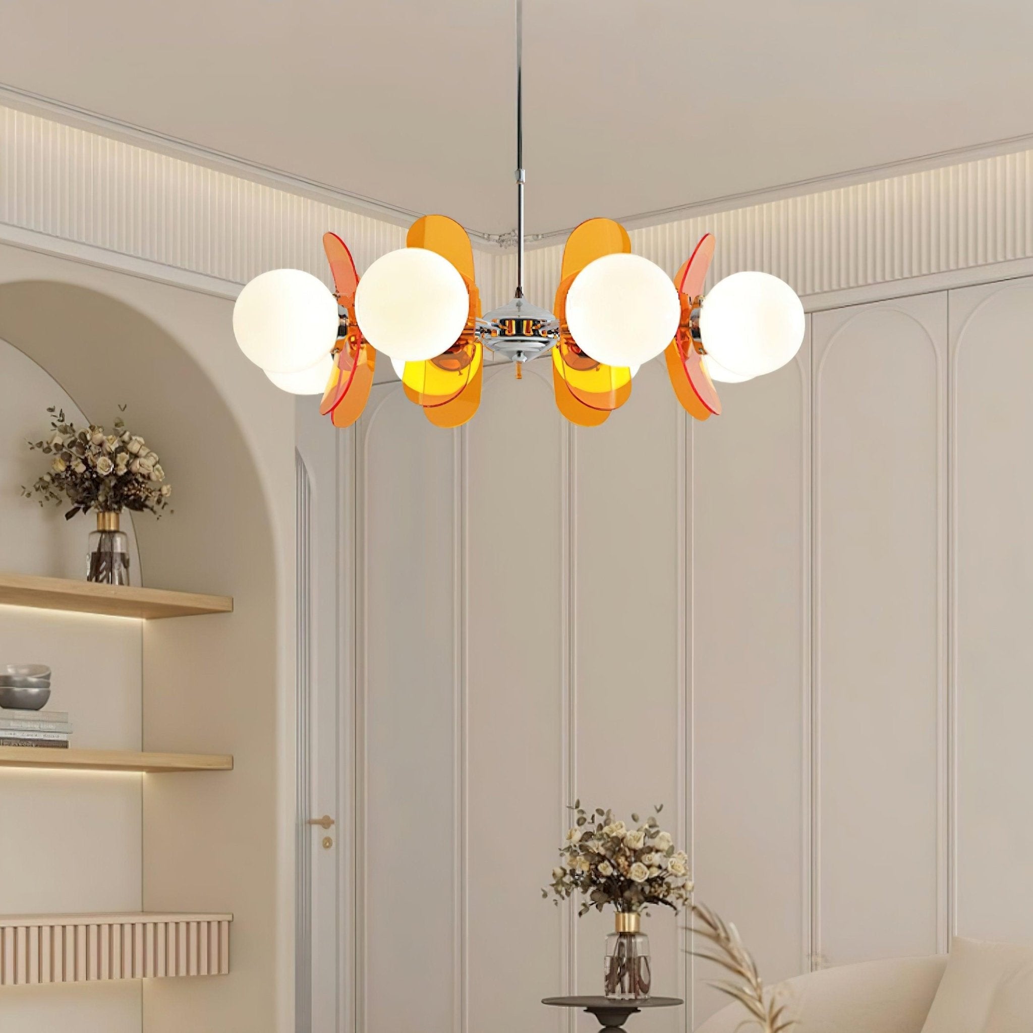 Halo Globe Sputnik Chandelier