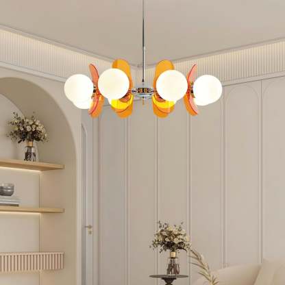 Halo Globe Sputnik Chandelier