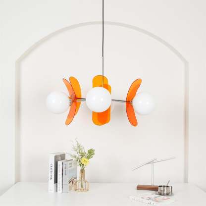 Halo Globe Sputnik Chandelier