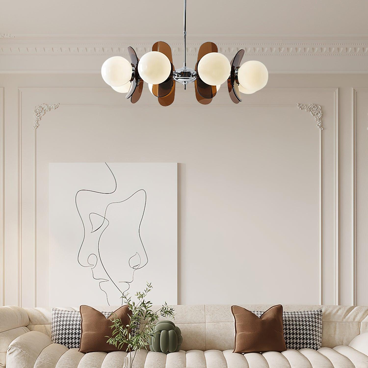 Halo Globe Sputnik Chandelier