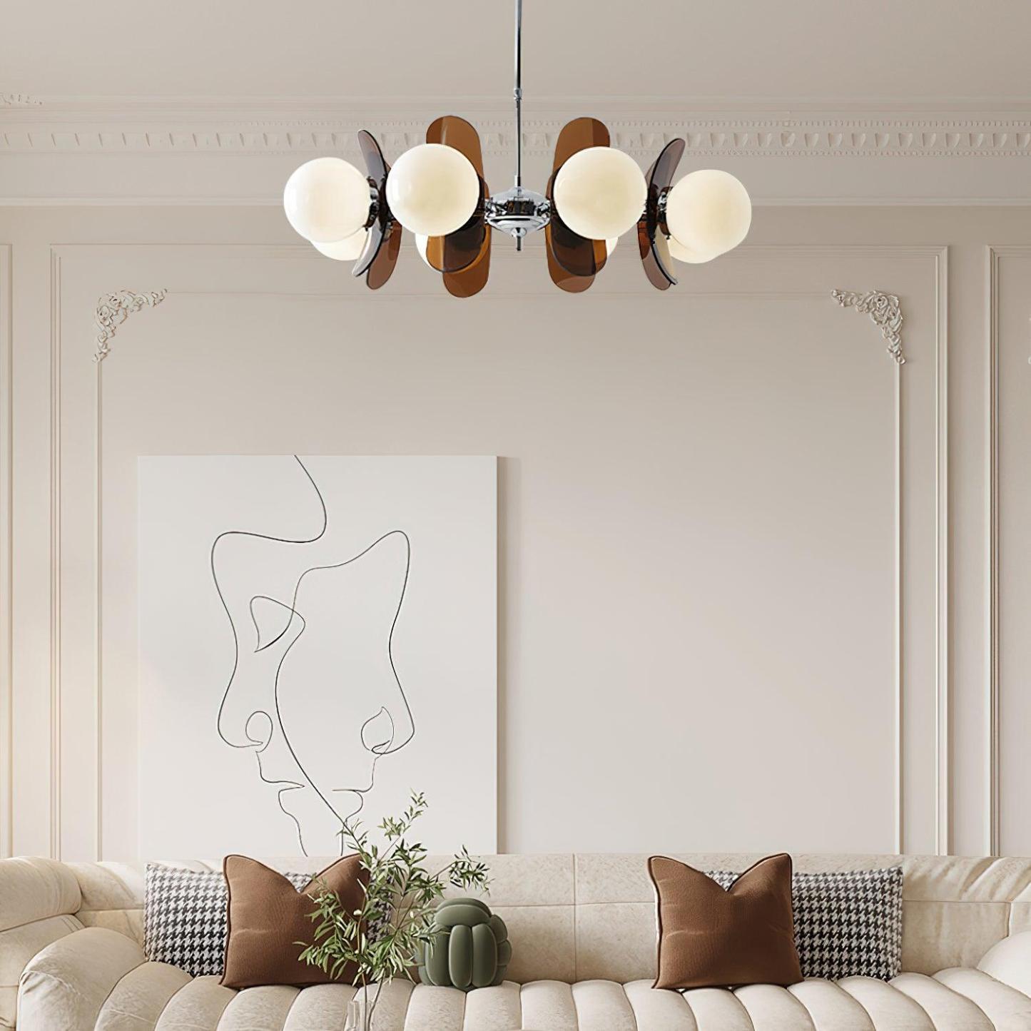 Halo Globe Sputnik Chandelier