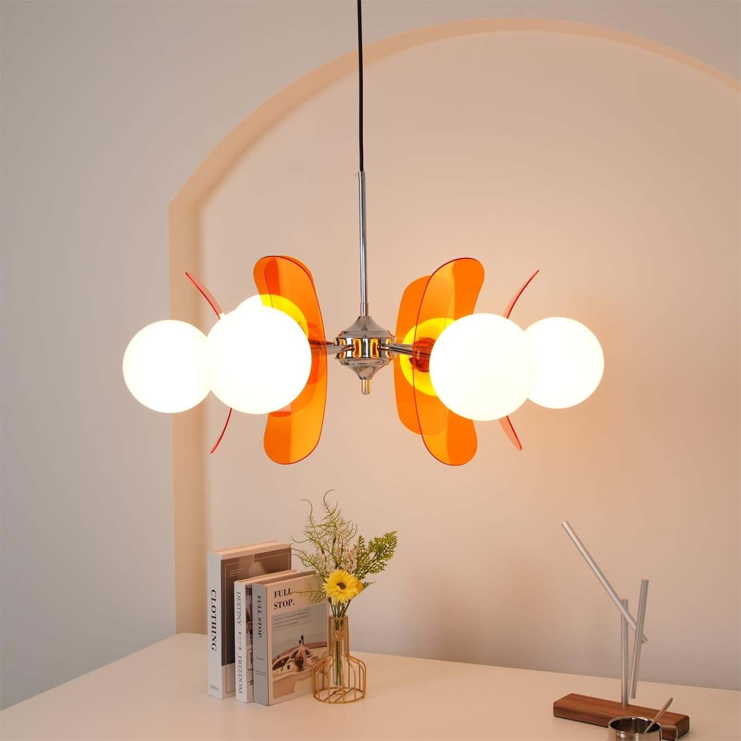 Halo Globe Sputnik Chandelier