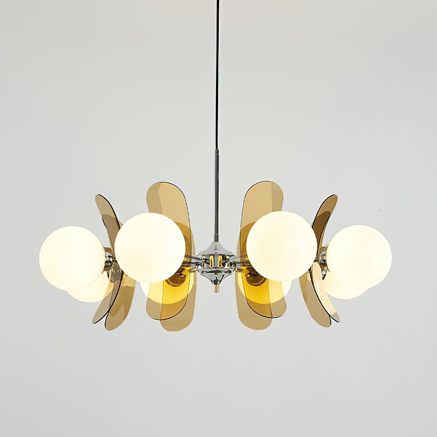 Halo Globe Sputnik Chandelier