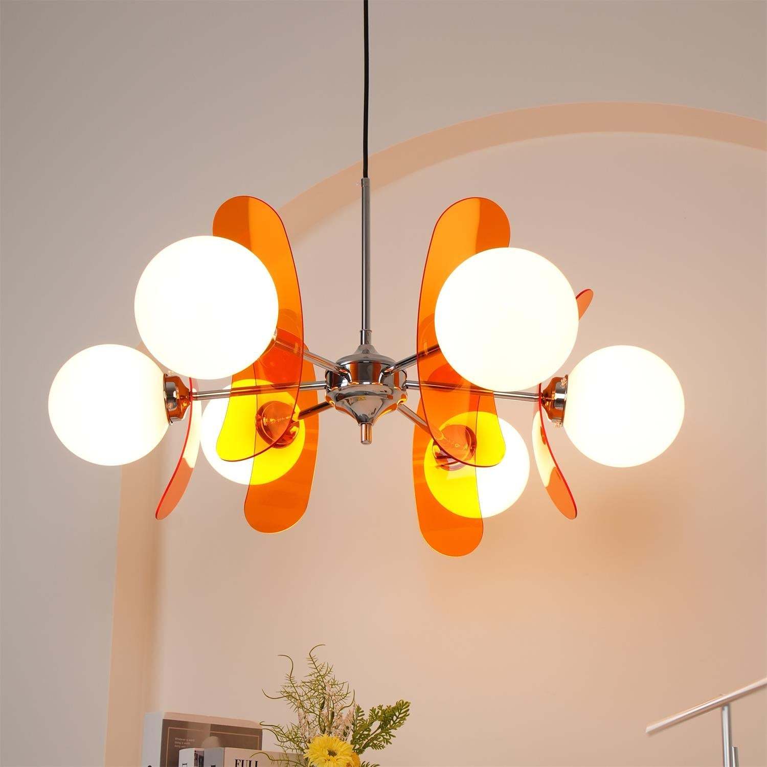 Halo Globe Sputnik Chandelier