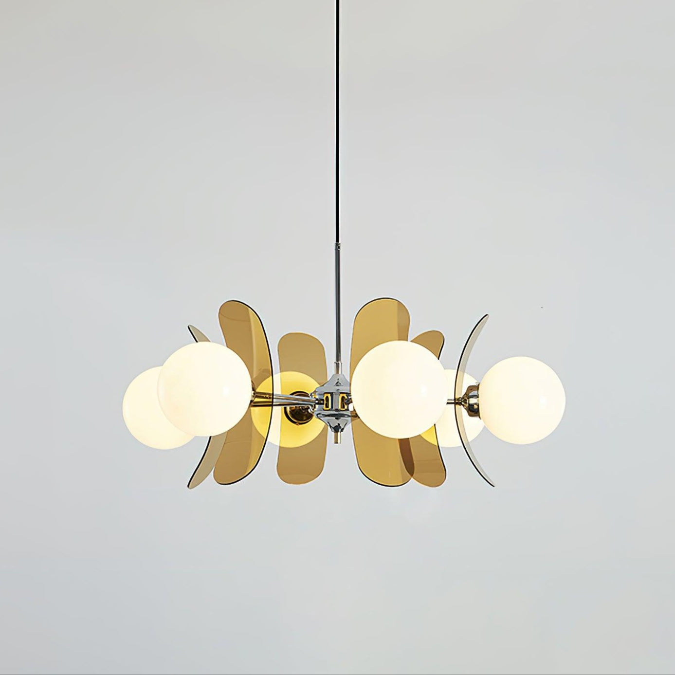 Halo Globe Sputnik Chandelier