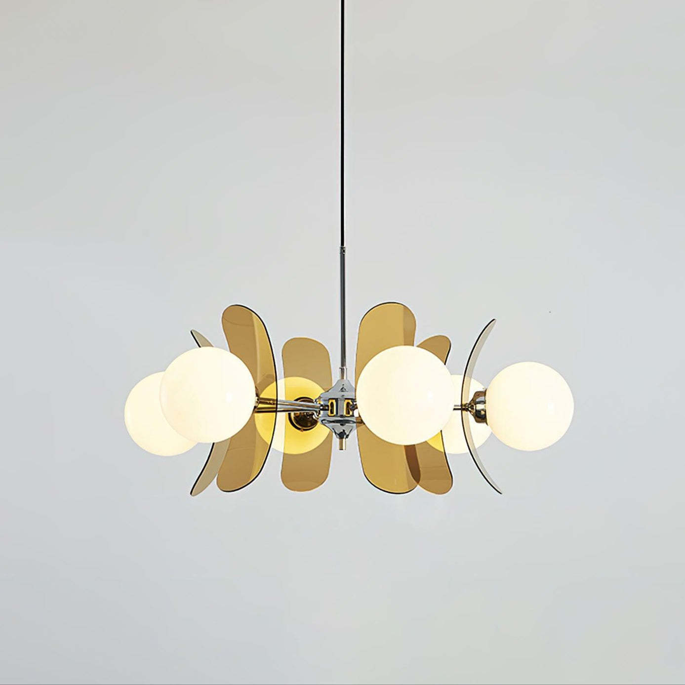 Halo Globe Sputnik Chandelier