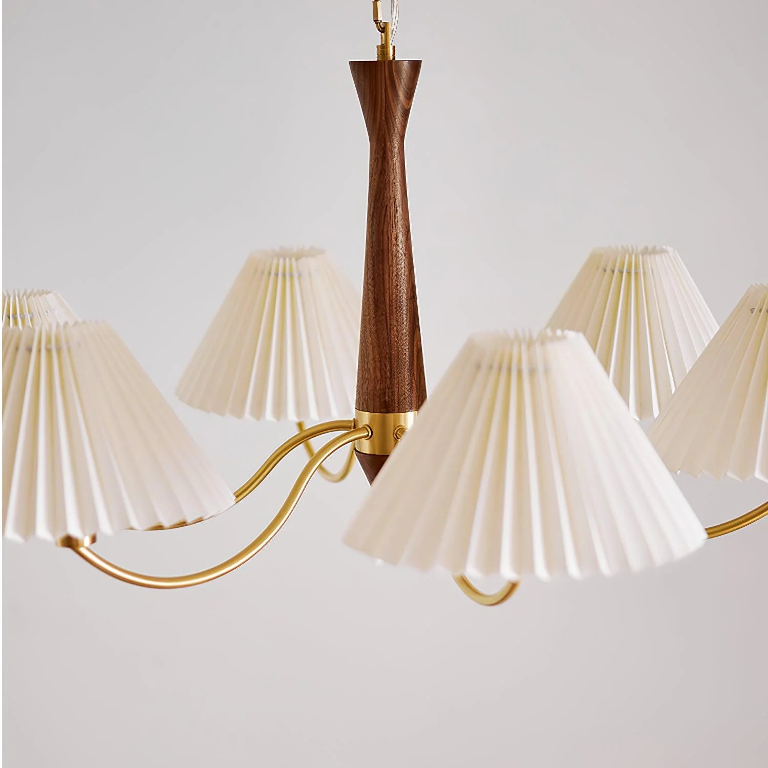Valentina Vintage Pleated Fabric Chandelier Shades  Living Dining Room
