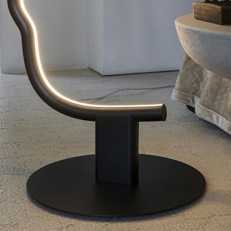 Edge Lampe sur pied Led visage de humain postmoderne pour la chambre