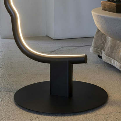 Edge Lampe sur pied Led visage de humain postmoderne pour la chambre