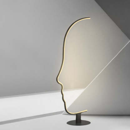 Edge Lampe sur pied Led visage de humain postmoderne pour la chambre