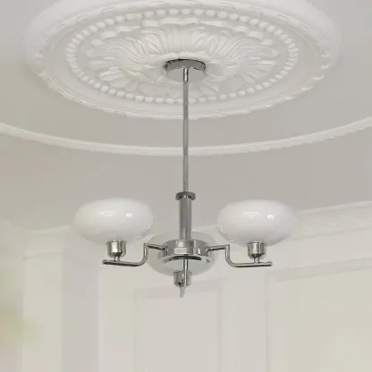 Valentina Vintage Antique Metal Glass Chandelier Living Dining Room