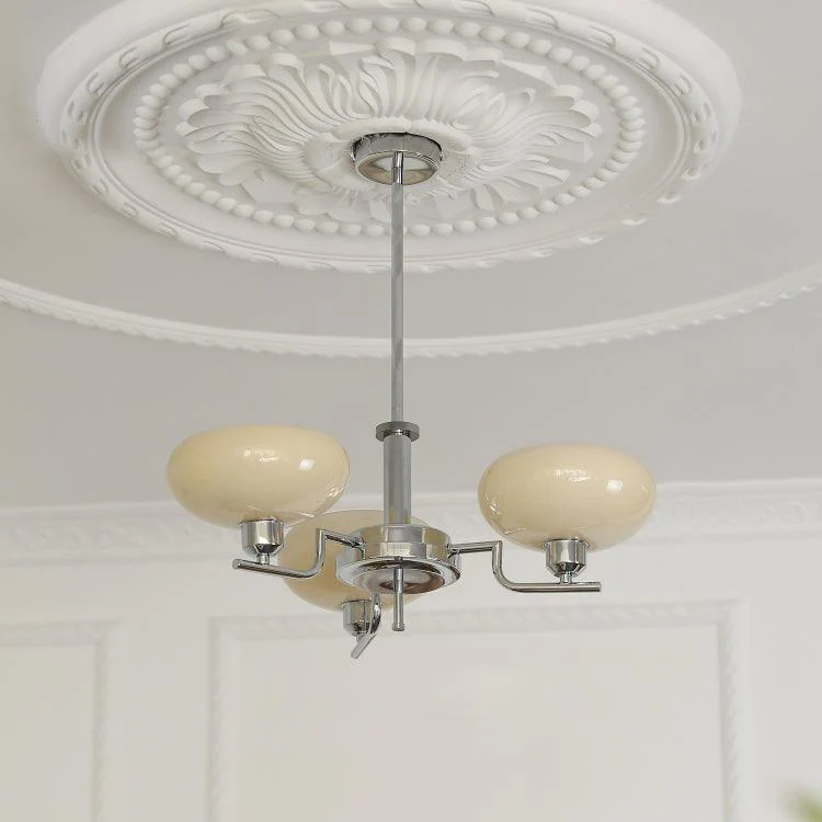Valentina Vintage Antique Metal Glass Chandelier Living Dining Room