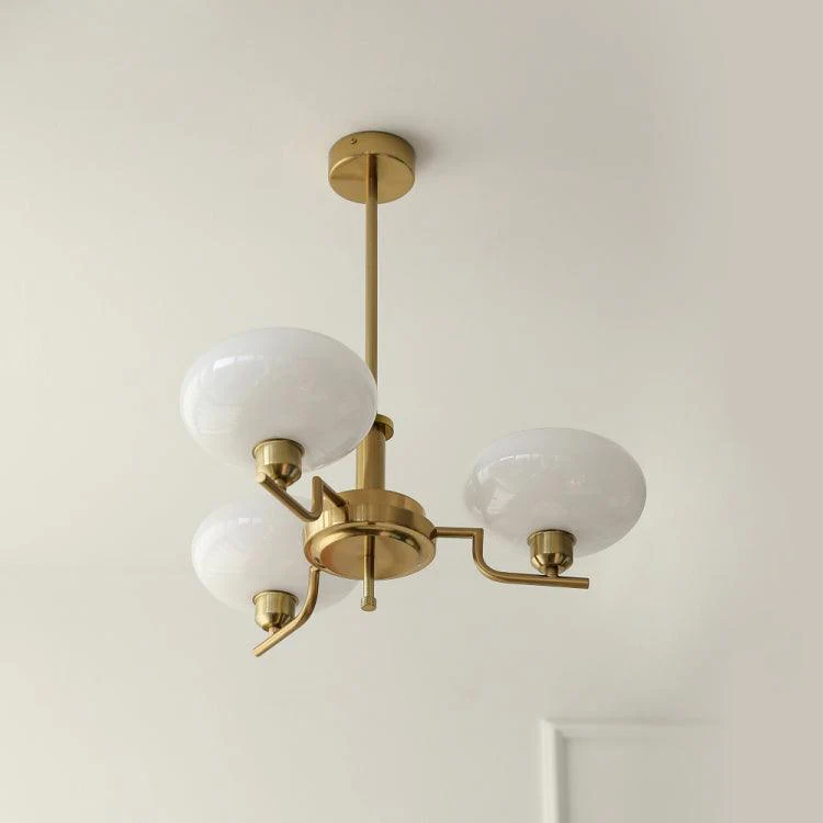 Valentina Vintage Antique Metal Glass Chandelier Living Dining Room