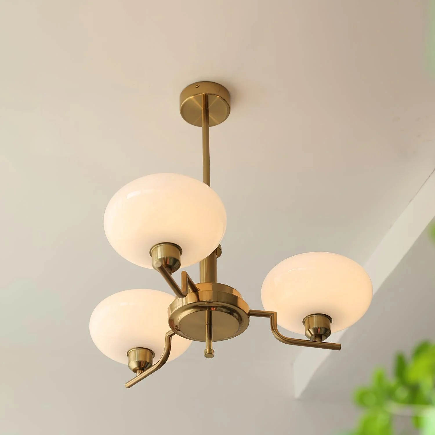 Valentina Vintage Antique Metal Glass Chandelier Living Dining Room