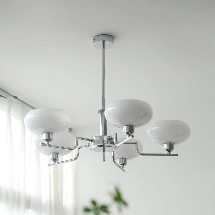 Valentina Vintage Antique Metal Glass Chandelier Living Dining Room