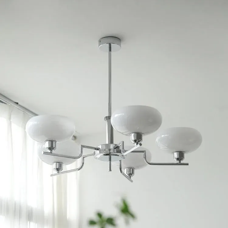 Valentina Vintage Antique Metal Glass Chandelier Living Dining Room