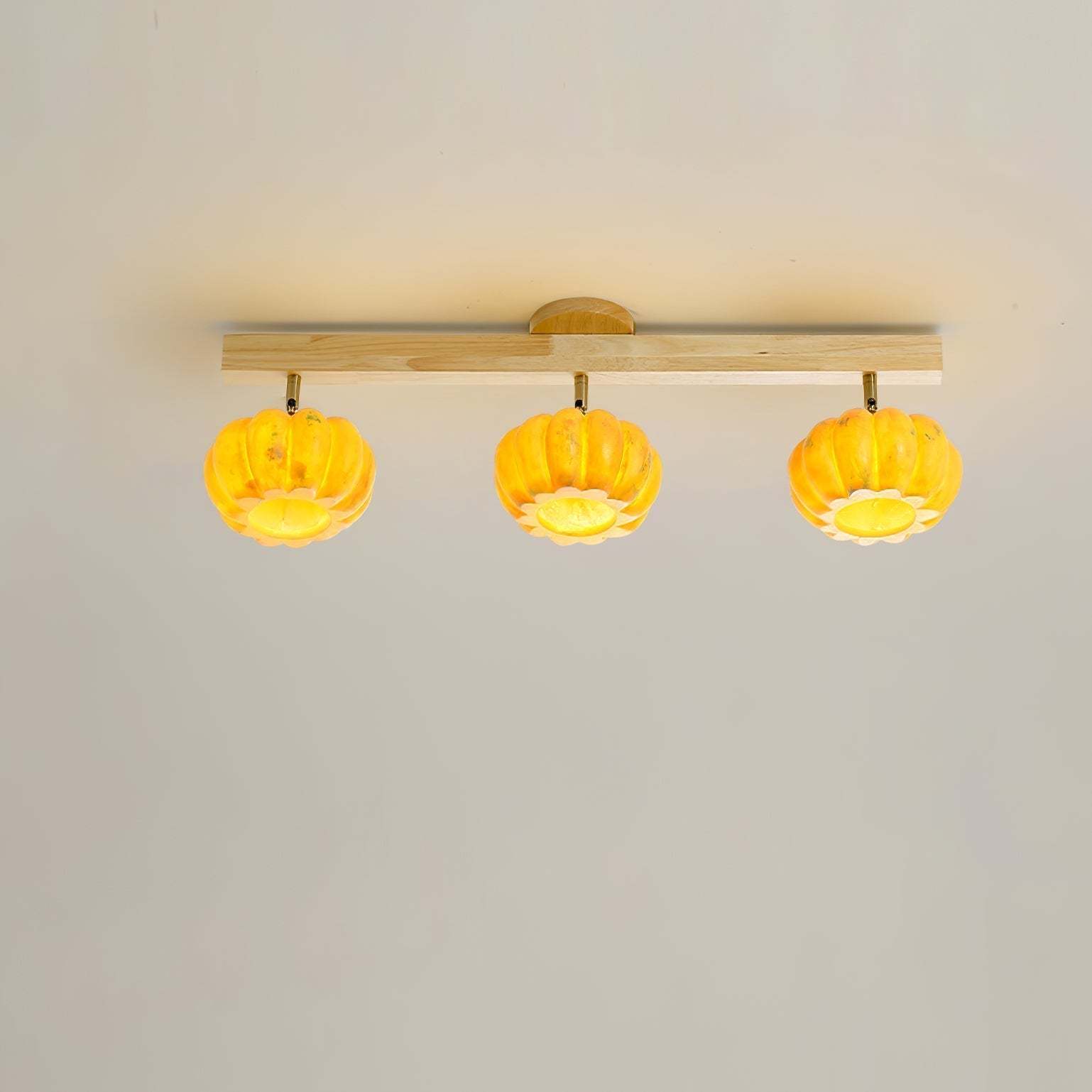 Ozawa Plafonnier Moderne Bois Résine Chambre à Coucher Couloir