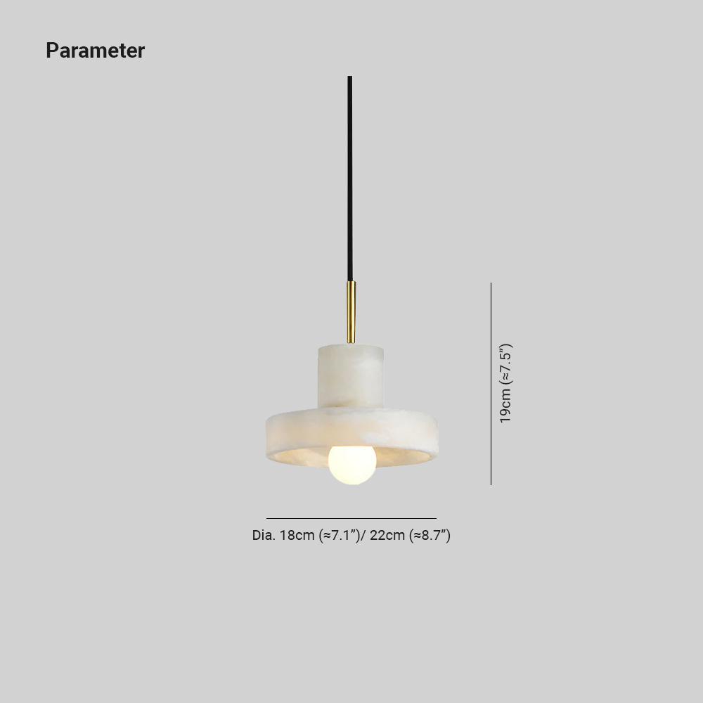 Ozawa Modern Round Resin Pendant Light Bedroom Dining Room
