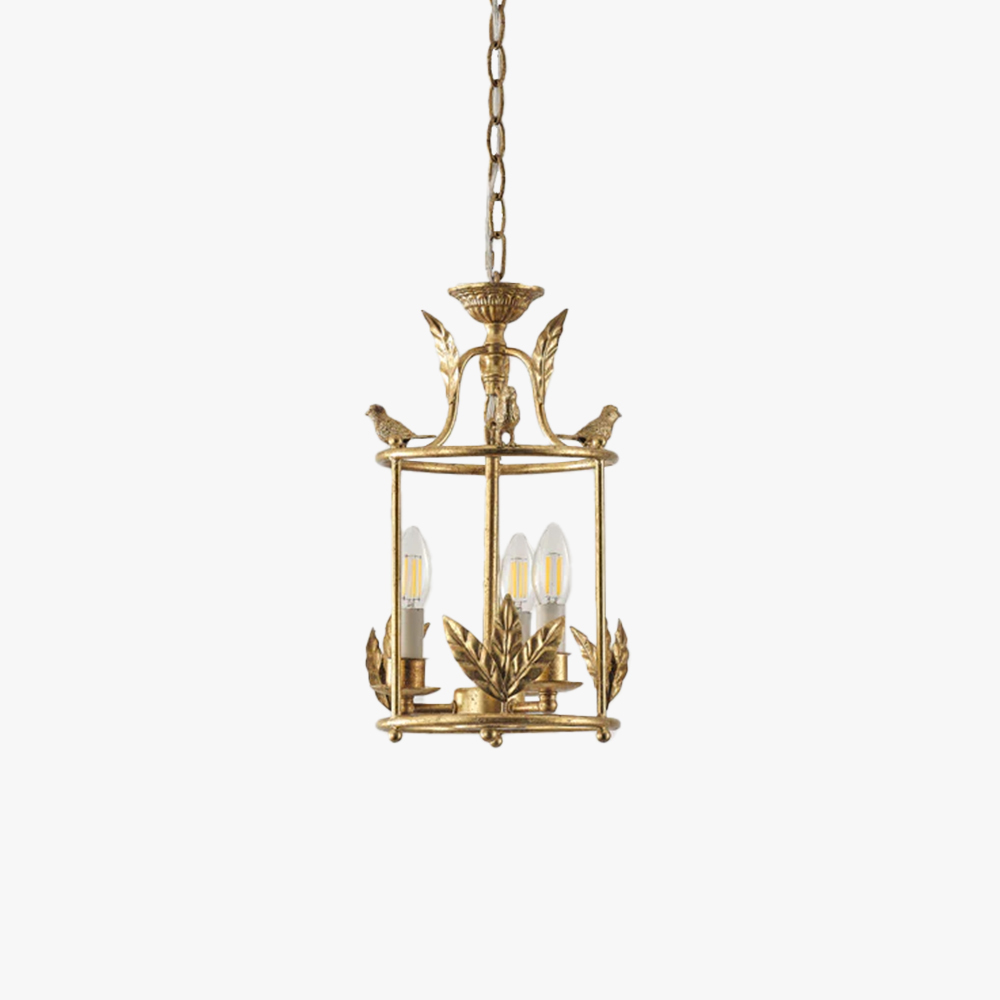 Alessio Vintage Metal Bronze Gold Pendant Light Dining Room Bedroom