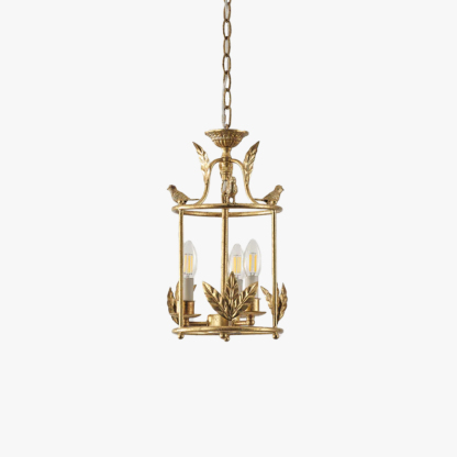 Alessio Vintage Metal Bronze Gold Pendant Light Dining Room Bedroom