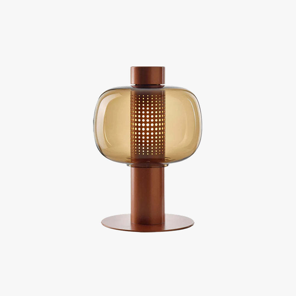Bonbori Ambre Verre Lampe de Table | Las Sola
