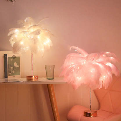 Fairy Feather Tree Table Lamp