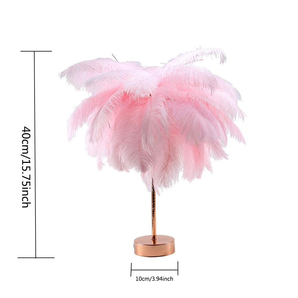 Fairy Feather Tree Table Lamp