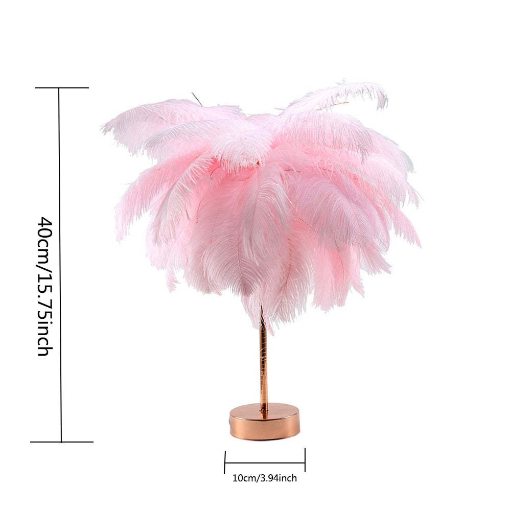 Fairy Feather Tree Table Lamp
