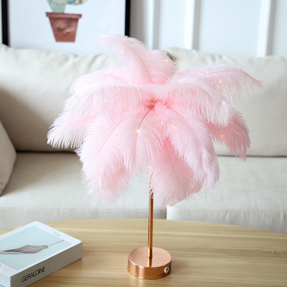 Fairy Feather Tree Table Lamp