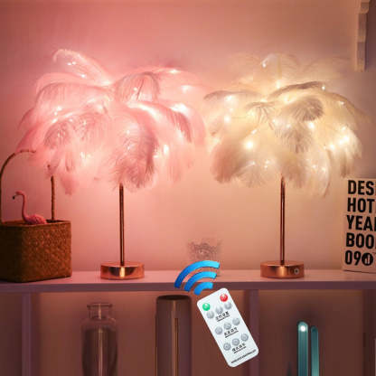 Fairy Feather Tree Table Lamp