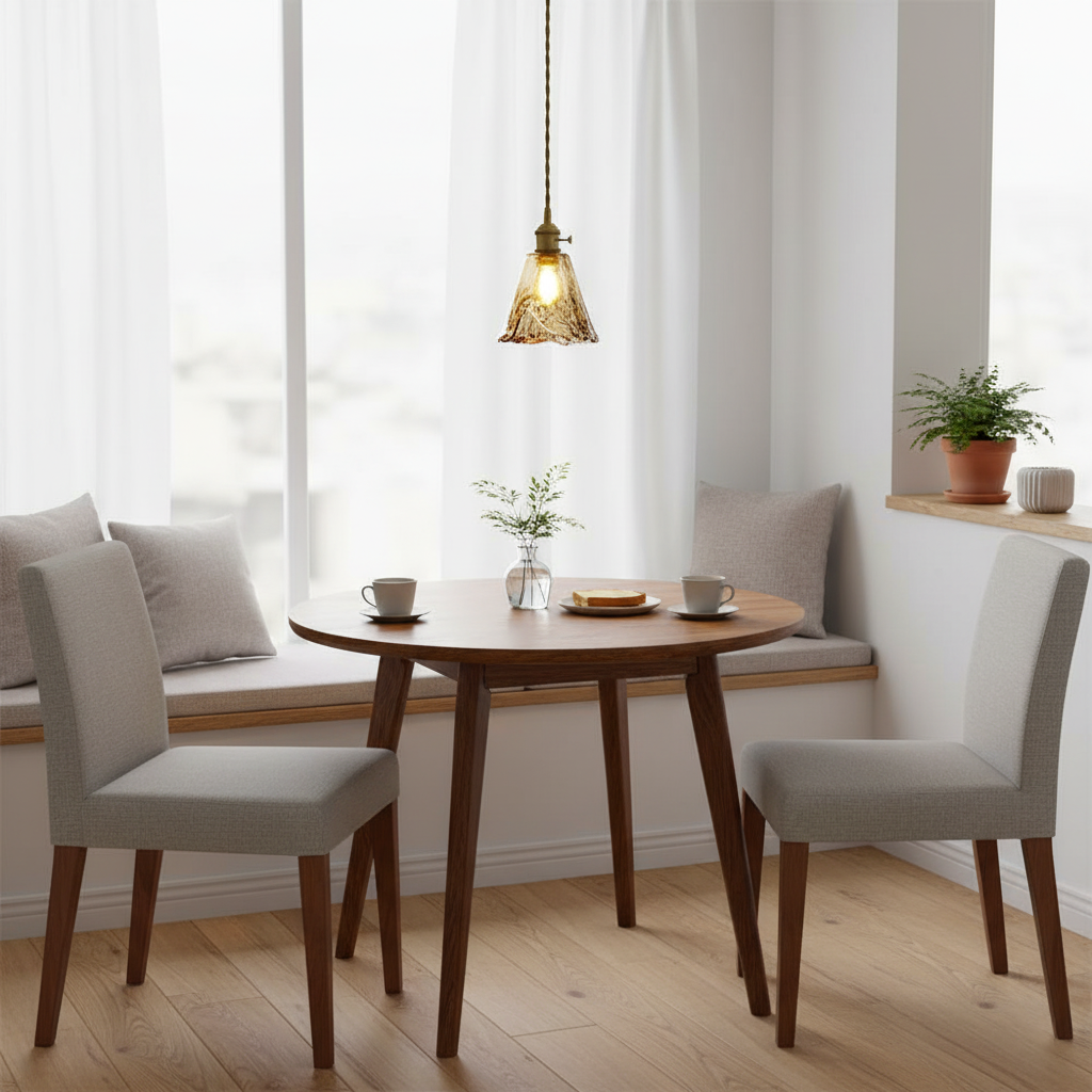 Verona Amber Textured Glass Pendant Light