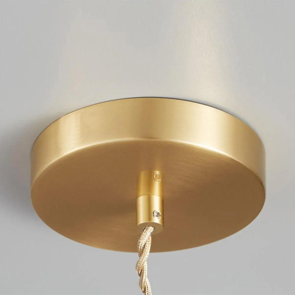 Hailie Moderne Métal Verre Opaque Suspensions Chambre à Coucher Salon