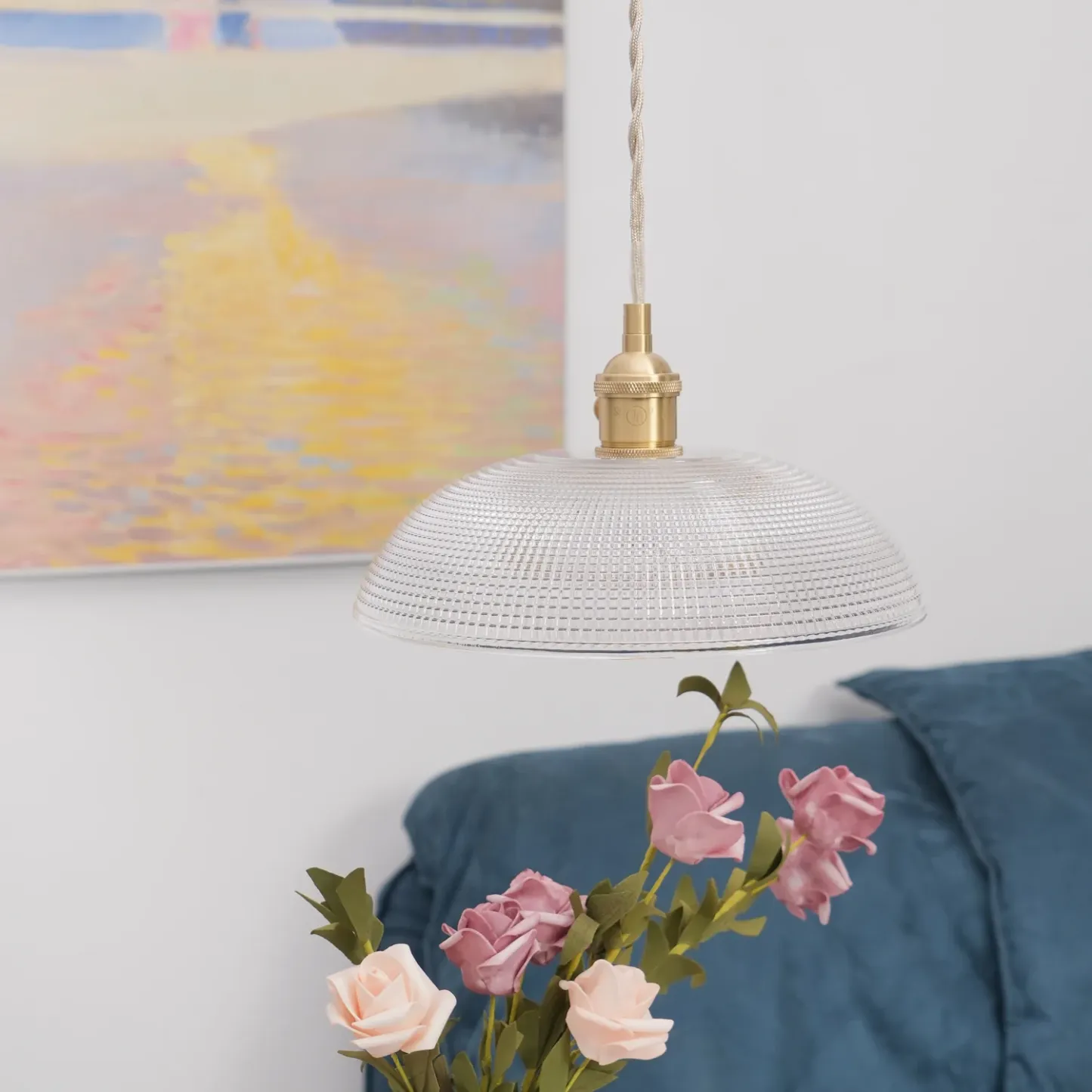 Hailie Modern Metal Glass Opaque Pendant Light Pendant Light