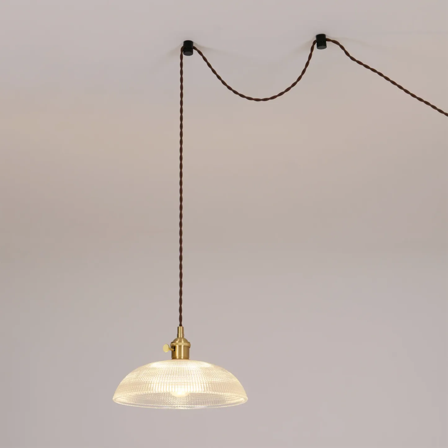 Hailie Moderne Métal Verre Opaque Suspensions Chambre à Coucher Salon