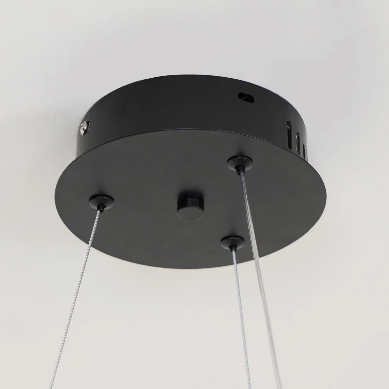 Muto Modern Round Metal Wood Chandelier Dining Living Room Bedroom