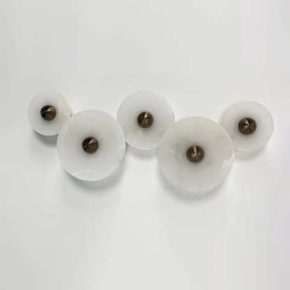Artelux Round Alabaster Combination Wall Lamp