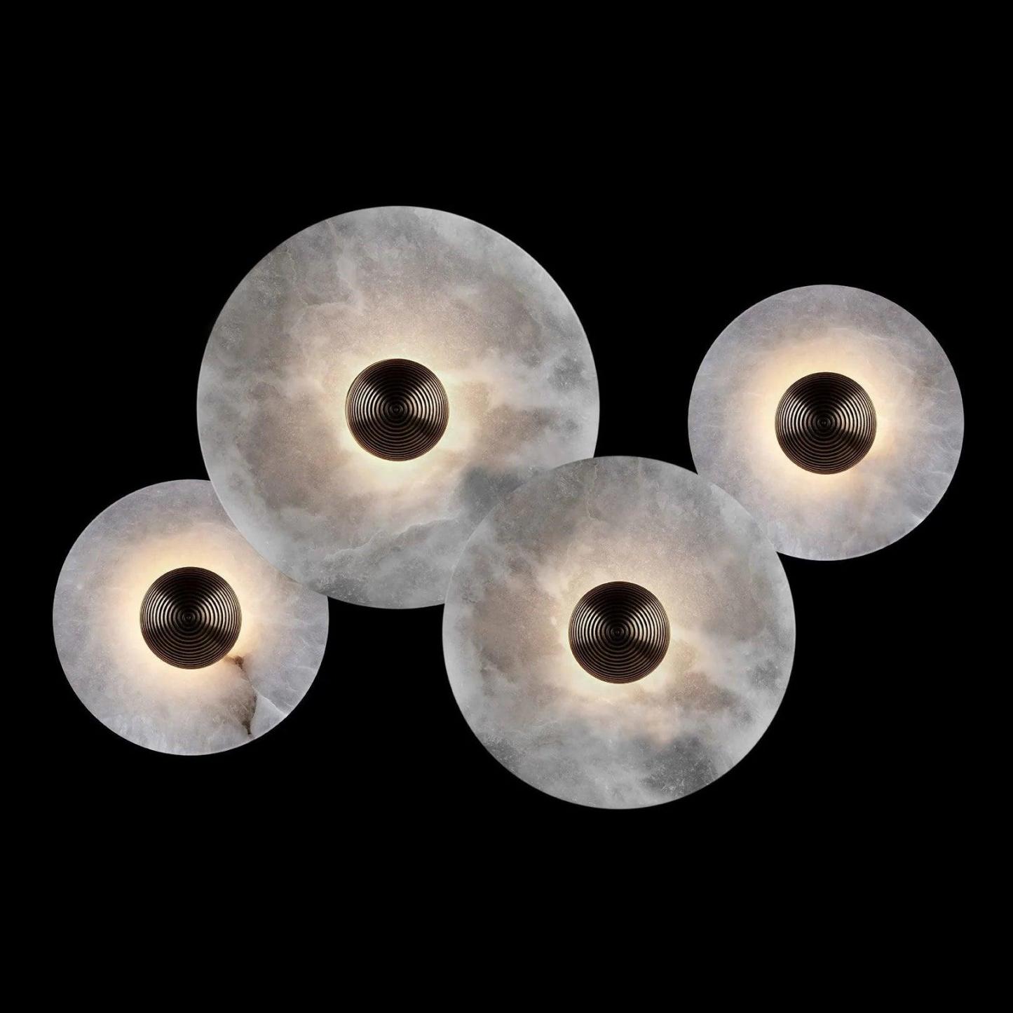 Byers Modern Metal Resin Wall Lamp Dining Room Bedroom