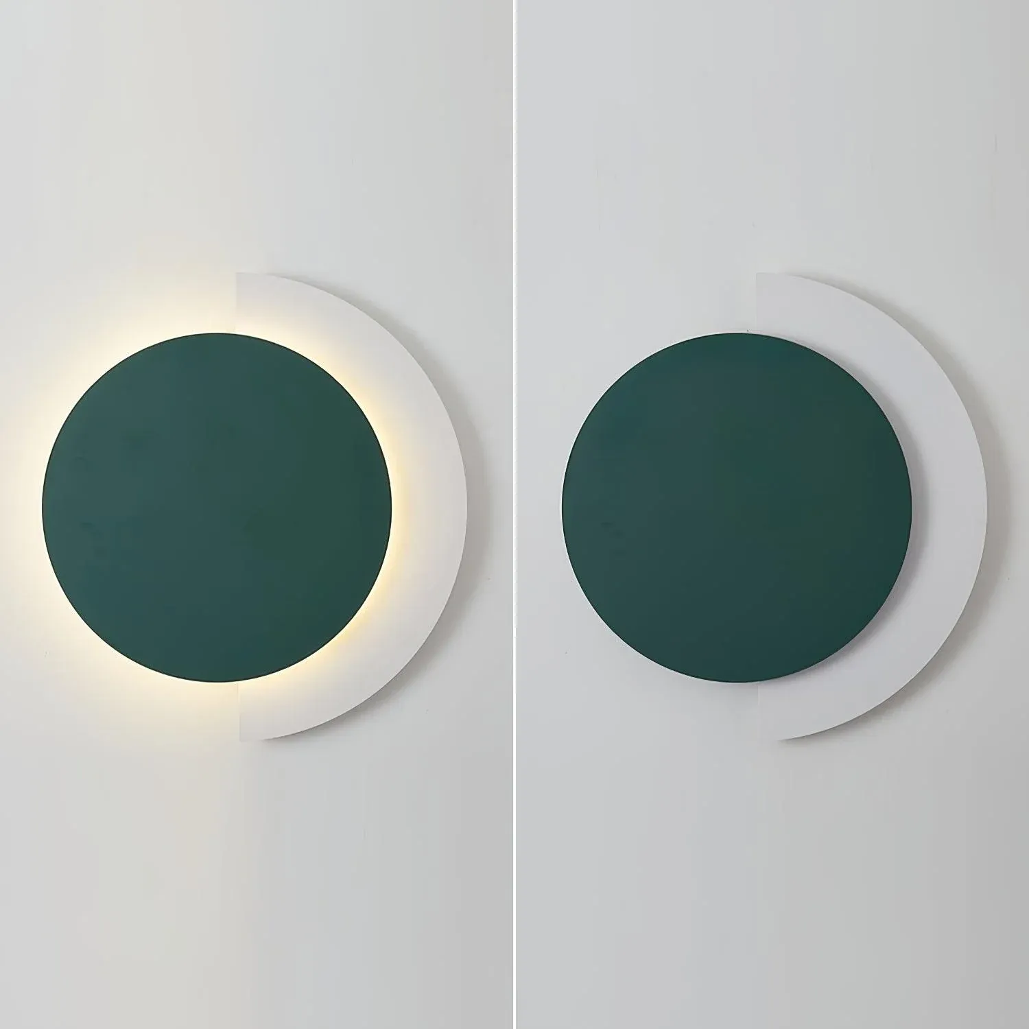 Edge Minimalisme Arrondi Acrylique Métal Applique Murale Salle à Manger Chambre à Coucher