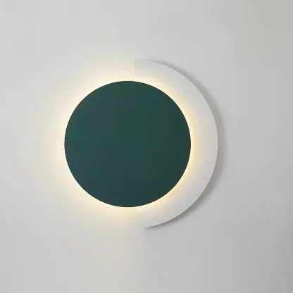 Edge Minimalism Rounded Acrylic Metal Wall Lamp Dining Room Bedroom