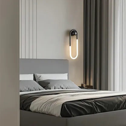 Meza Modern LED Metal Acrylic Wall Light Bedroom Living Room Hallway