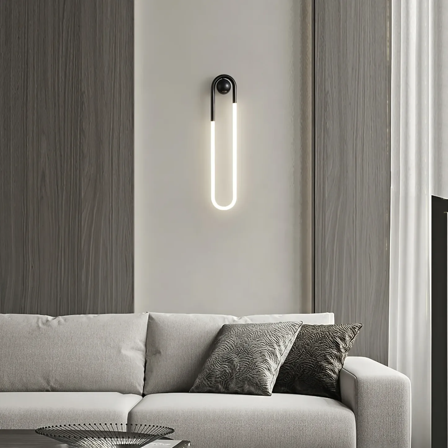 Meza Modern LED Metal Acrylic Wall Light Bedroom Living Room Hallway