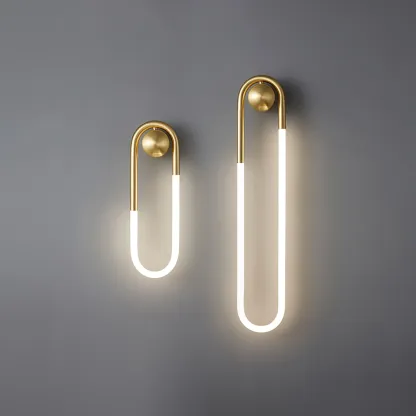 Meza Modern LED Metal Acrylic Wall Light Bedroom Living Room Hallway