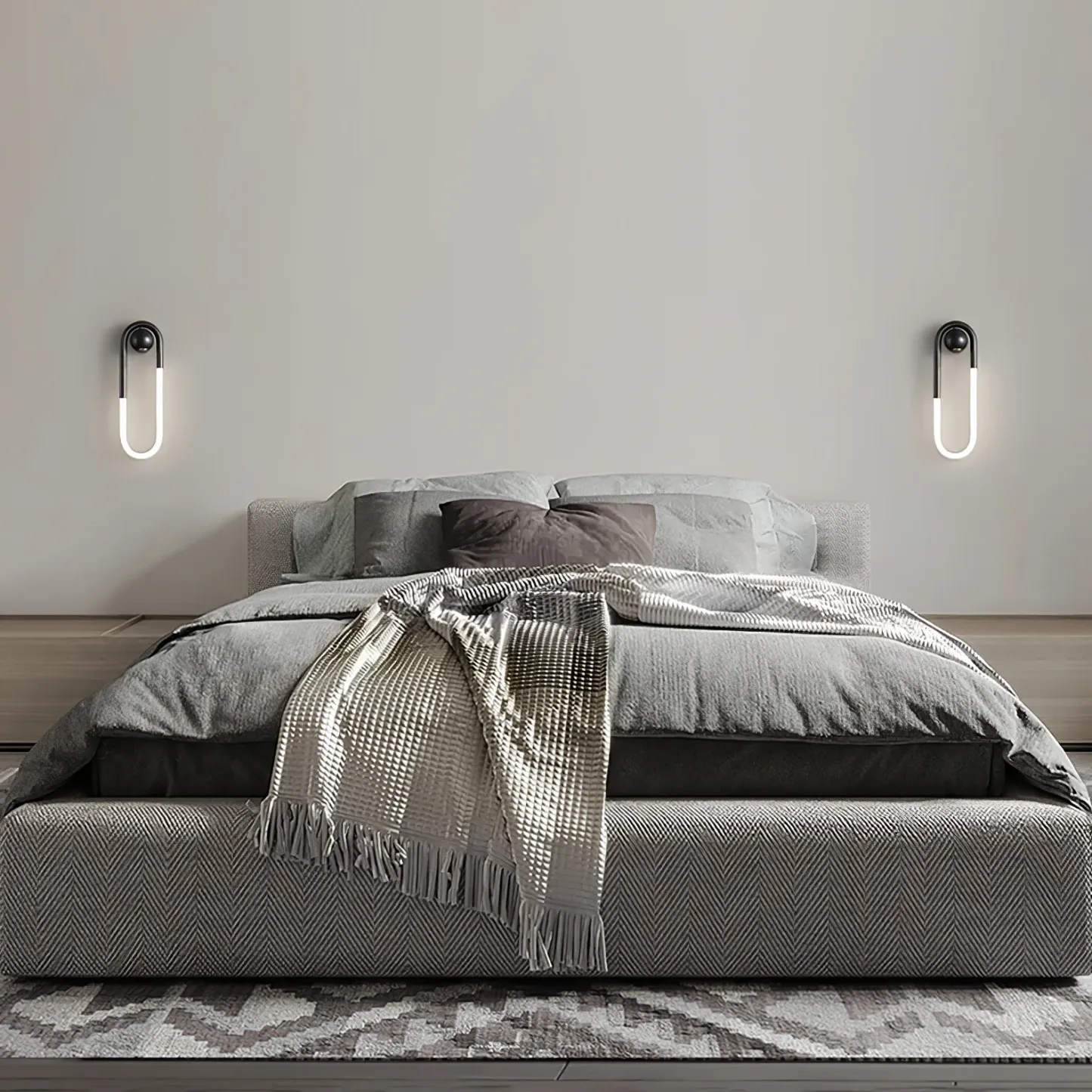 Meza Modern LED Metal Acrylic Wall Light Bedroom Living Room Hallway