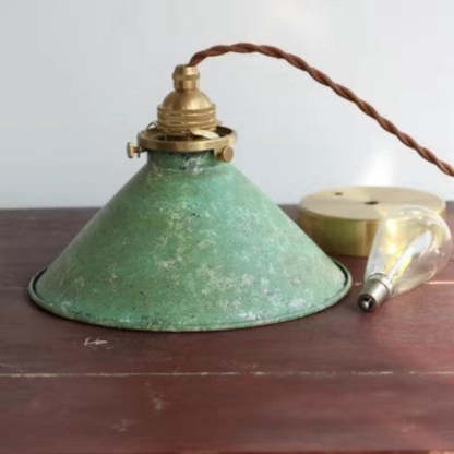 Alessio Vintage Rustique LED Suspension Métal Bleu Cuisine Balcon