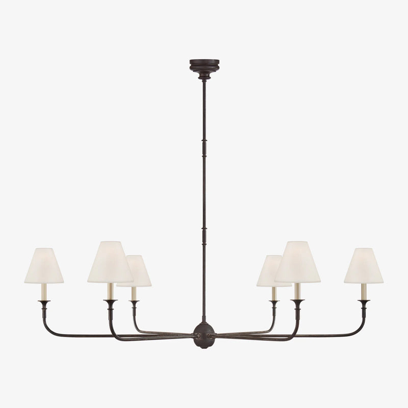 Alessio Lustre Orientable Vintage, Métal/Acrylique, Noir/Blanc/Laiton, Salon