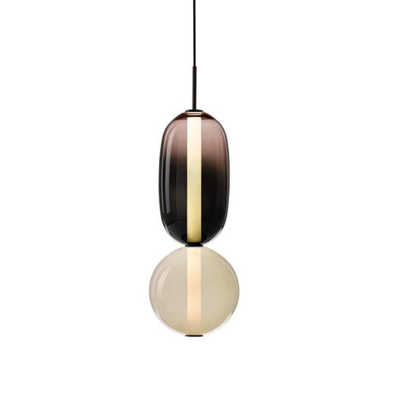 Morandi Moderne Designer LED Suspension Noir Chambre À Coucher