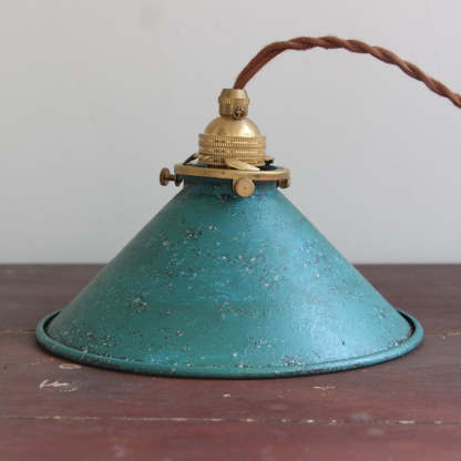 Alessio Vintage Rustique LED Suspension Métal Bleu Cuisine Balcon