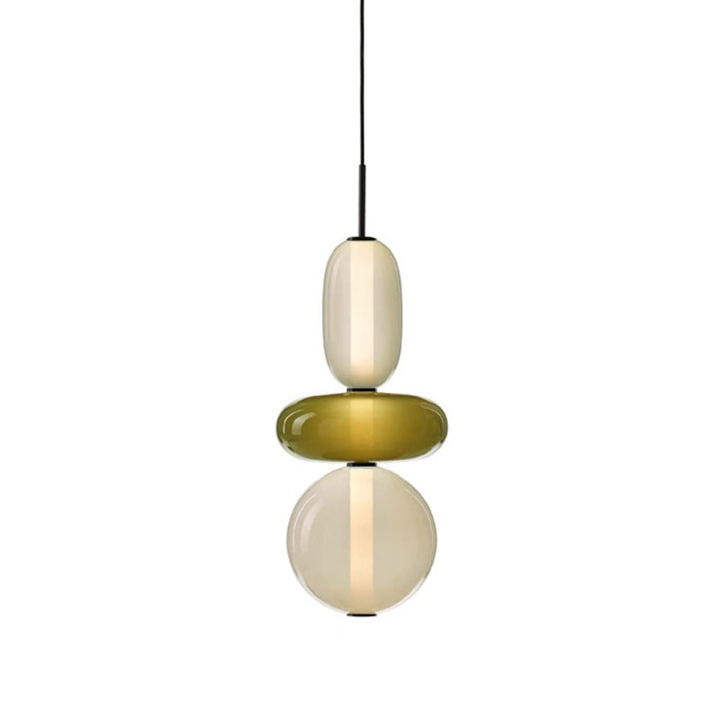 Morandi Moderne Designer LED Suspension Noir Chambre À Coucher