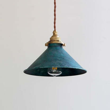 Alessio Vintage Rustique LED Suspension Métal Bleu Cuisine Balcon